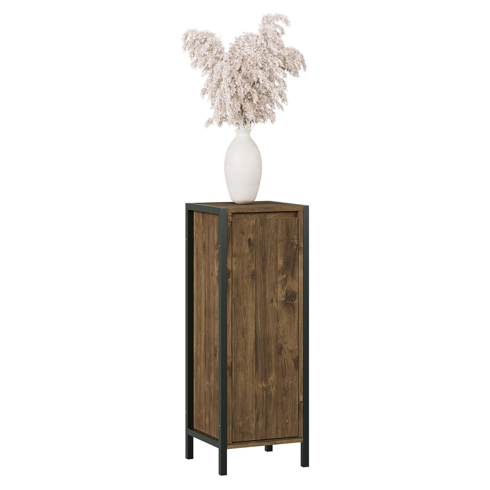 Vicco mobiletto bagno Quercia/nero 30 x 80 cm con 3 scomparti
