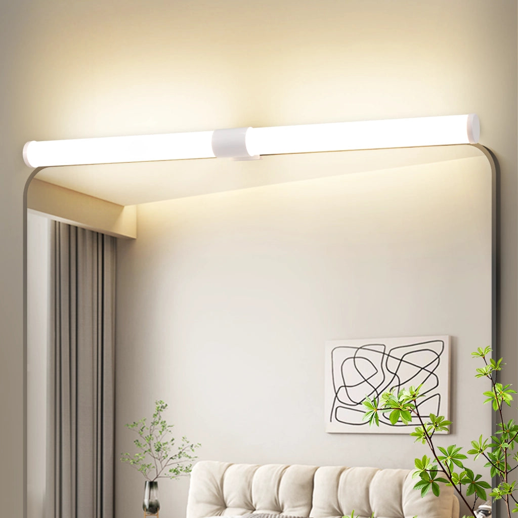 ZMH Lampada da Bagno LED sopra Specchio 8W 60 cm Bianca  IP44 Luce Neutra Moderna per Armadio da Bagno Cantina Cucina