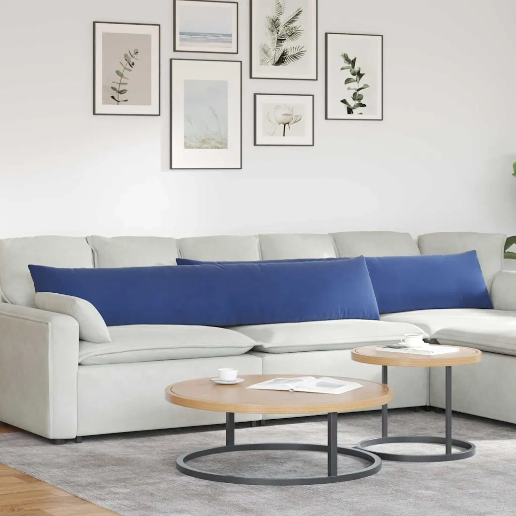 Cuscini da Divano 2 pz | Cuscini per sedie Blu Polizia 200 x 40 cm