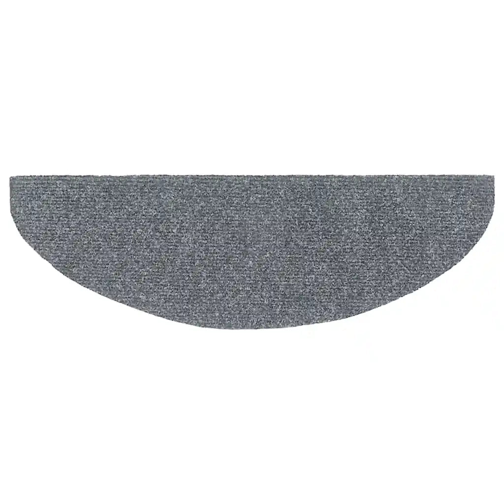 Tappetini per scale autoadesivi 20 pz 65x21x4 cm Grigio chiaro Semicircolari Grandi 3365646