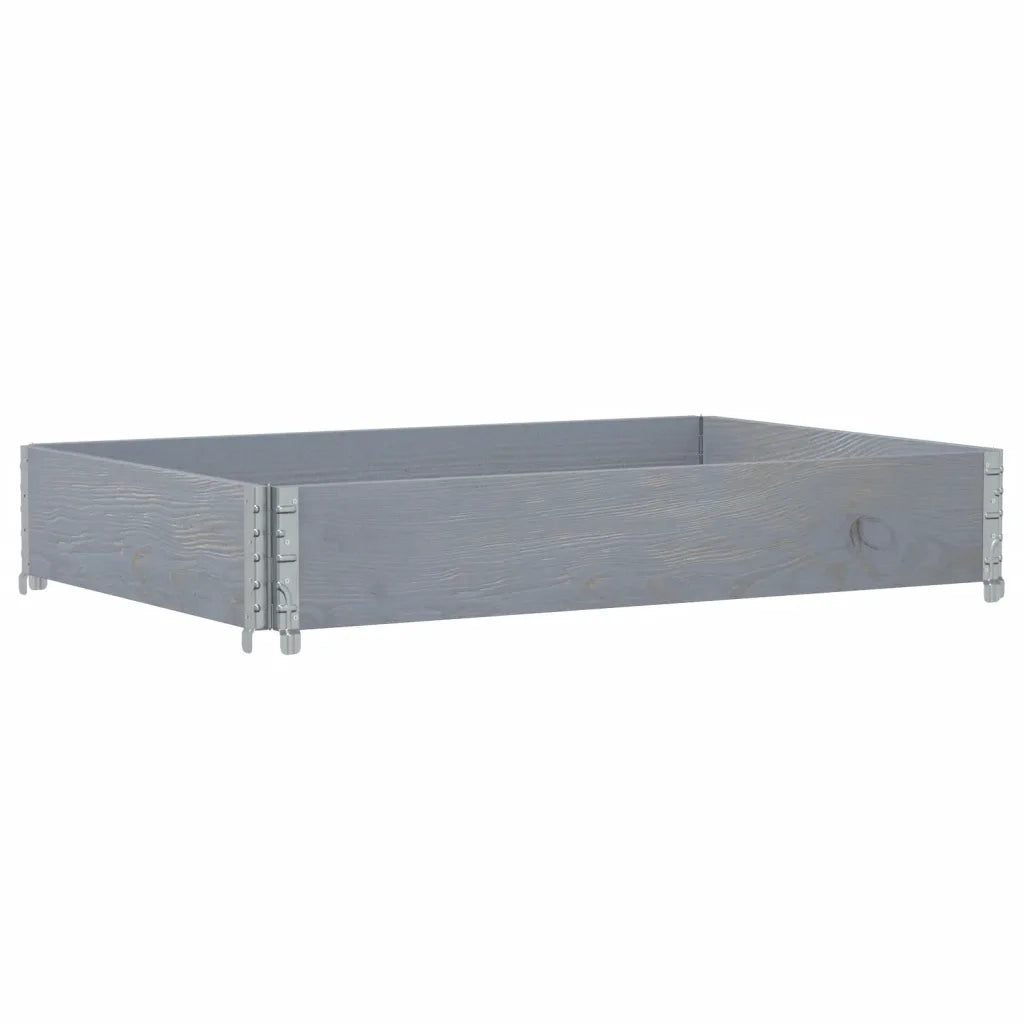 Fioriera da Giardino Grigia 120x80 cm Legno Massello di Pino 3295845