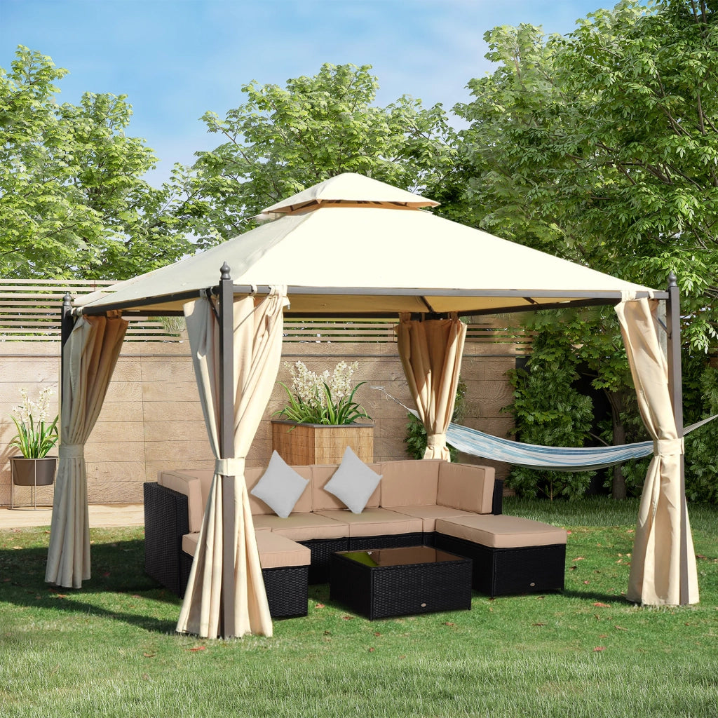 Gazebo da Giardino 3x3m ¨C Minimal ¨C Beige