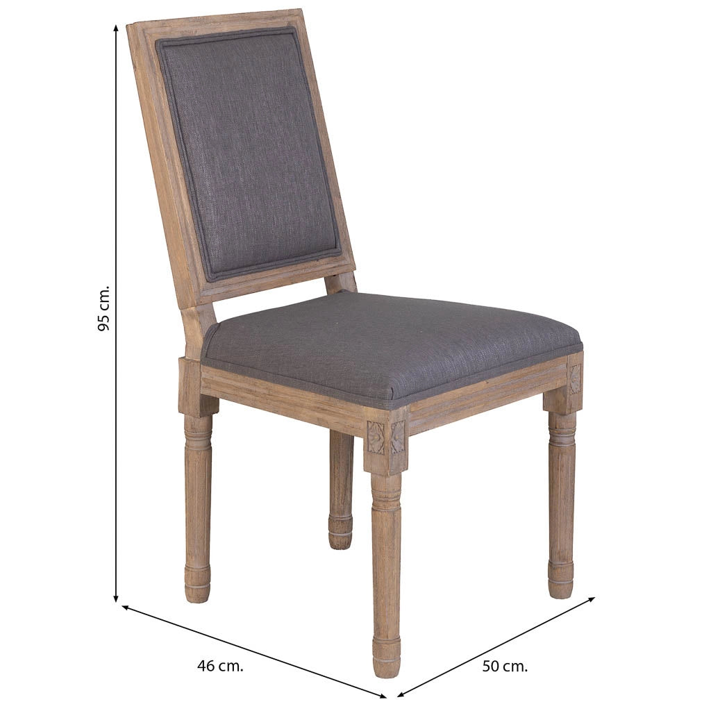 Sedia in legno imbottita 50x46x95h cm