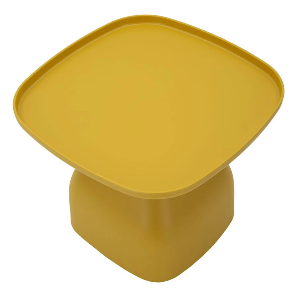 Tavolino VKH708, Giallo, Plastica, 38x48x48 cm