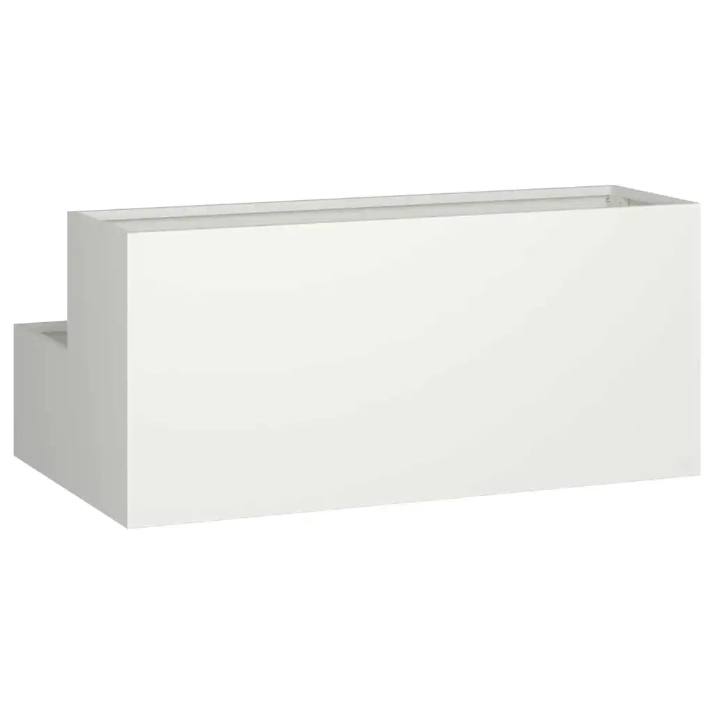 Vaso da giardino Bianco 100 x 60 x 45 cm 865870
