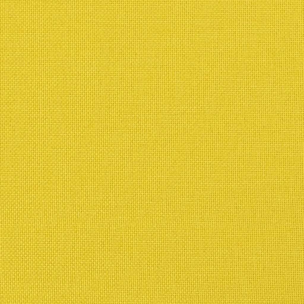 Set di Divani 4 pz con Cuscini Giallo Chiaro in Tessuto 3201645