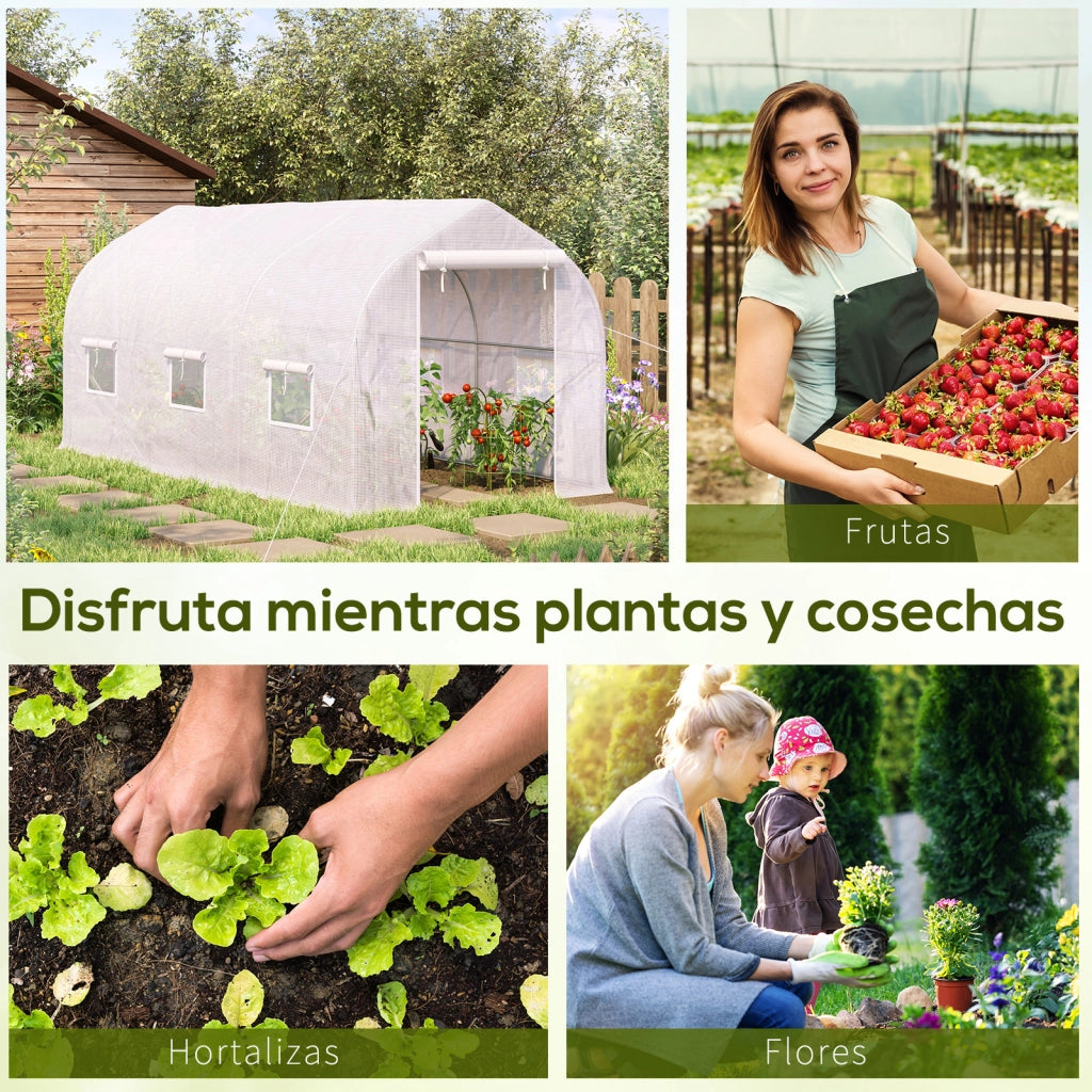 Serra da giardino 4x2x2 m ¨C Minimal ¨C Bianco
