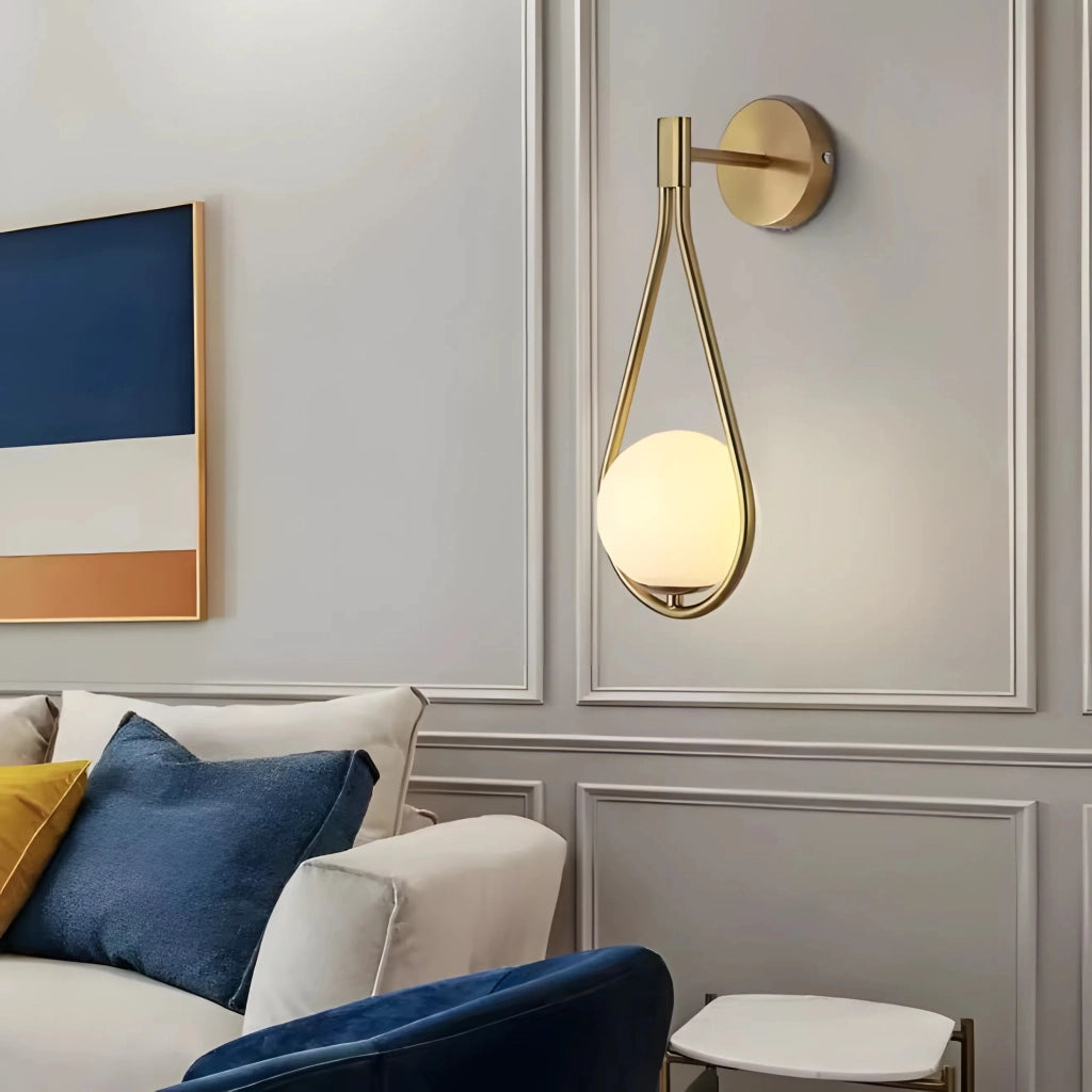 Lampada Da Parete G094-1w Gold White