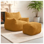 POLTRONA Ergonomica 50x46x28 cm in Flanella Gialla