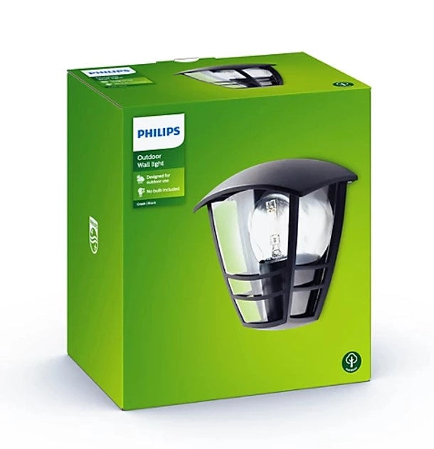 APPLIQUE DA ESTERNO CREEK DOWN NERO RISPARMIO ENERGETICO