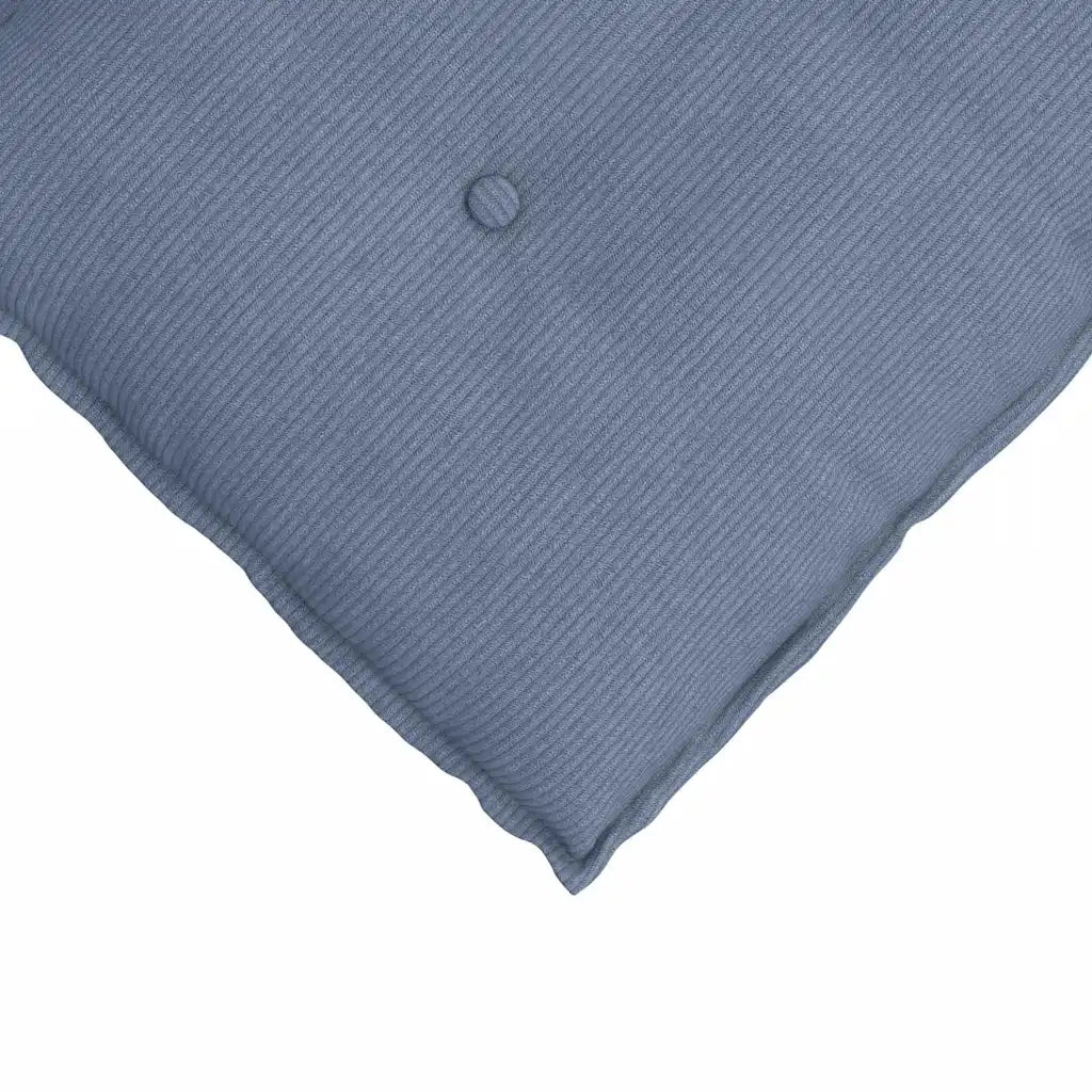 Cuscino per Schiena | Cuscino dorsale Blu 50 x 45 cm Tessuto in Cords