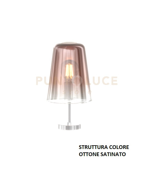LUMETTO OTTONE SAT. 1 LUCE RAME 1164OS-PT-RA