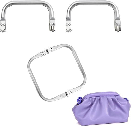 Set di Clip da Cintura in Alluminio a U - 2 pezzi - Accessori per il Fai da Te - Sicuri e Leggeri - Ideali per Borse e Portafogli - Cerniere per Borse