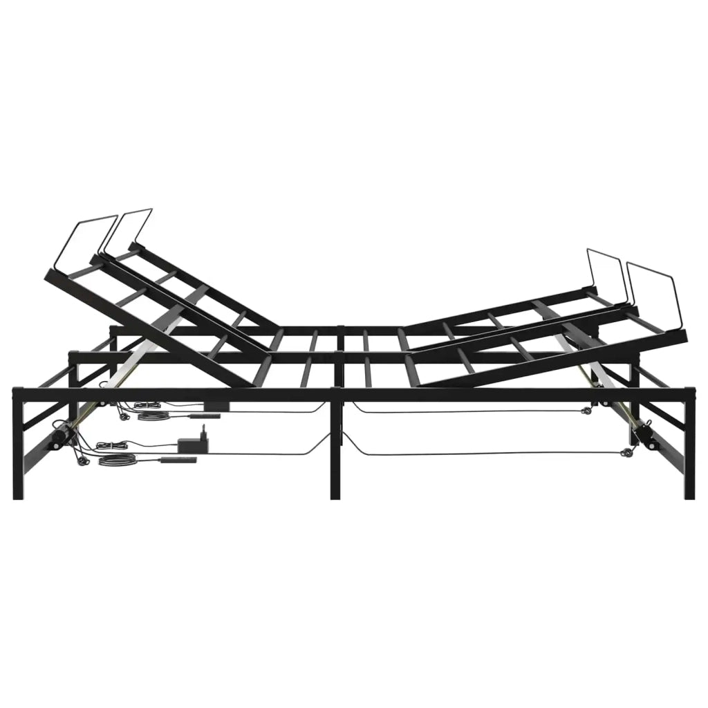 Telaio Letto Elettrico Regolabile Nero 160 x 200 cm Acciaio 3438623