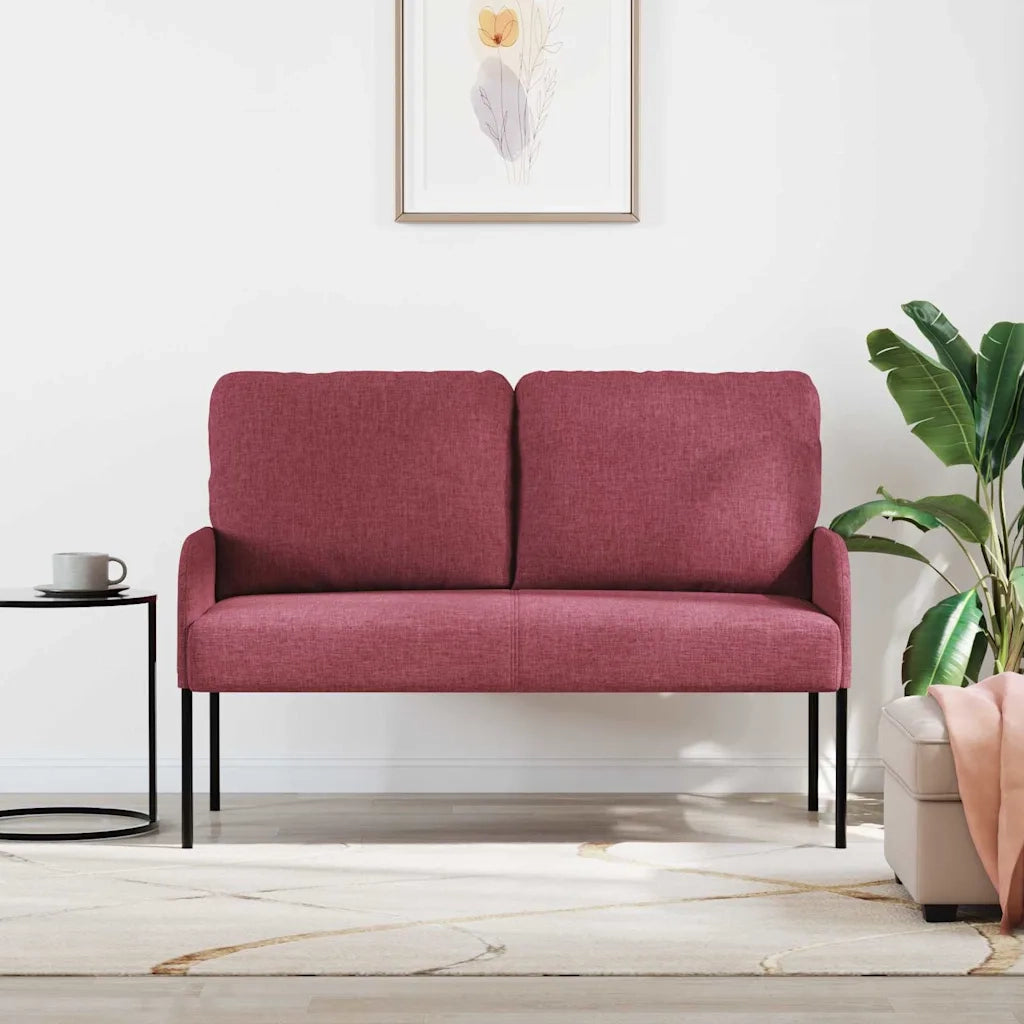 Divani con cuscino 110cm Rosso Vino Legno compensato 42023449