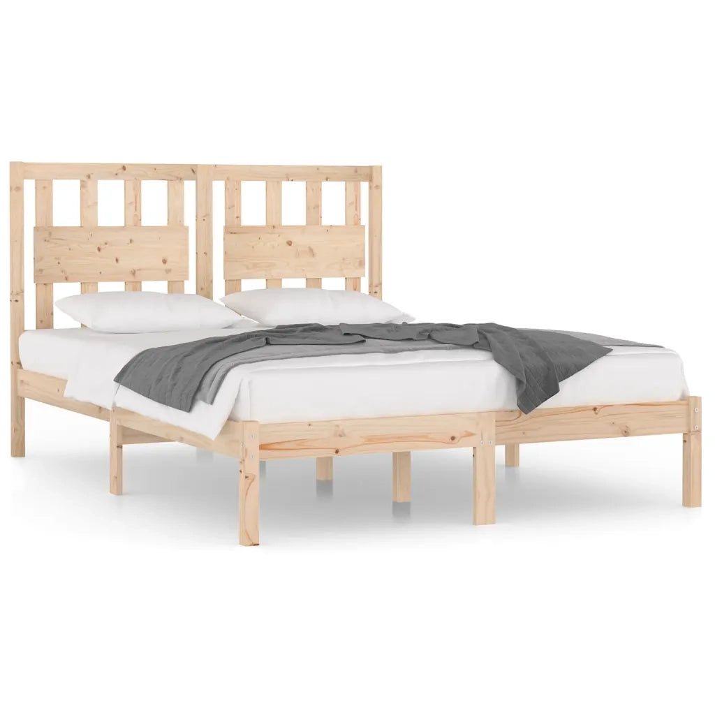 Giroletto-Struttura Letto in Legno Massello 135x190 cm Small Double 611076