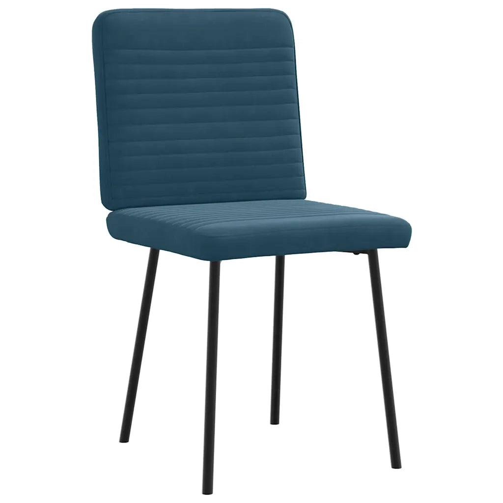 Sedie da Pranzo 2 pz Blu in Velluto 4101143