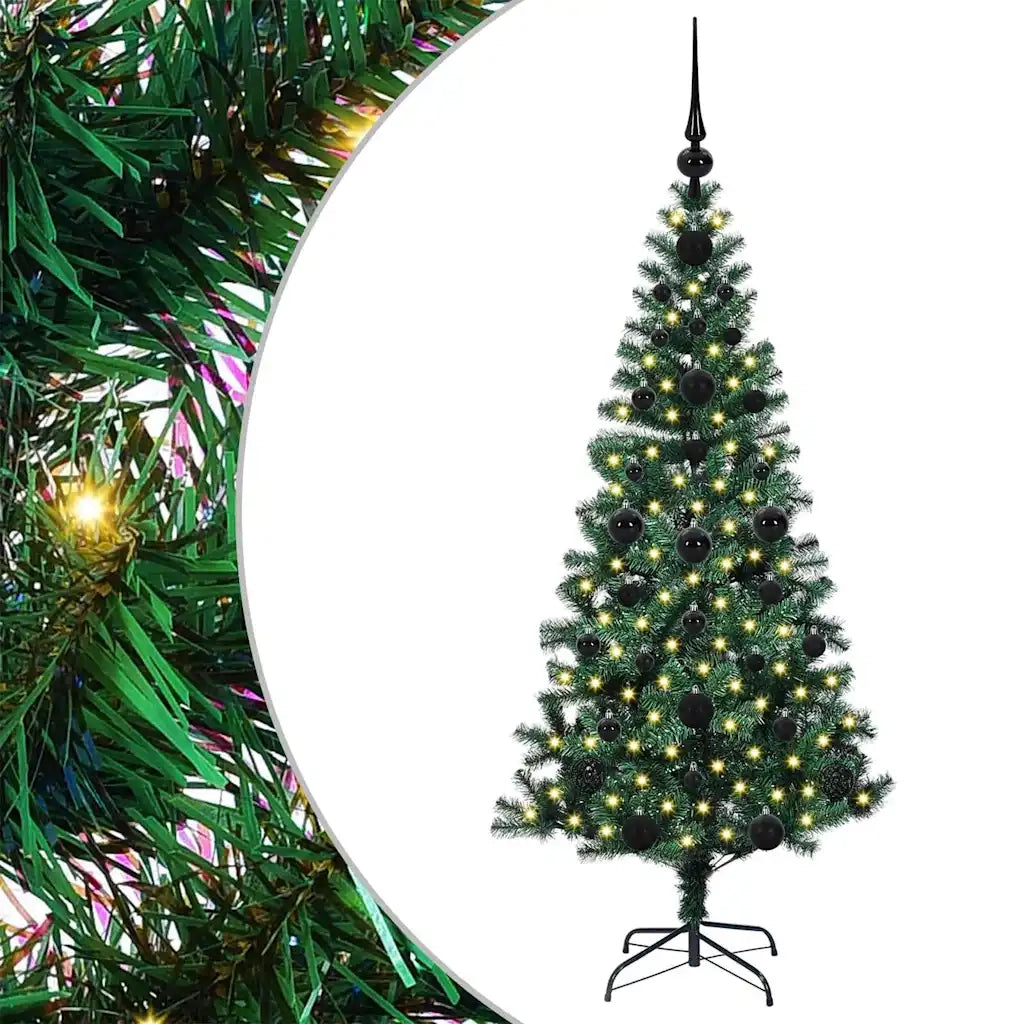 Albero di Natale artificiale con luci integrate Verde 120 cm 3396737