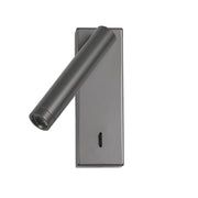 Applique lettura moderna grigia orientabile con switch LED 2,5W