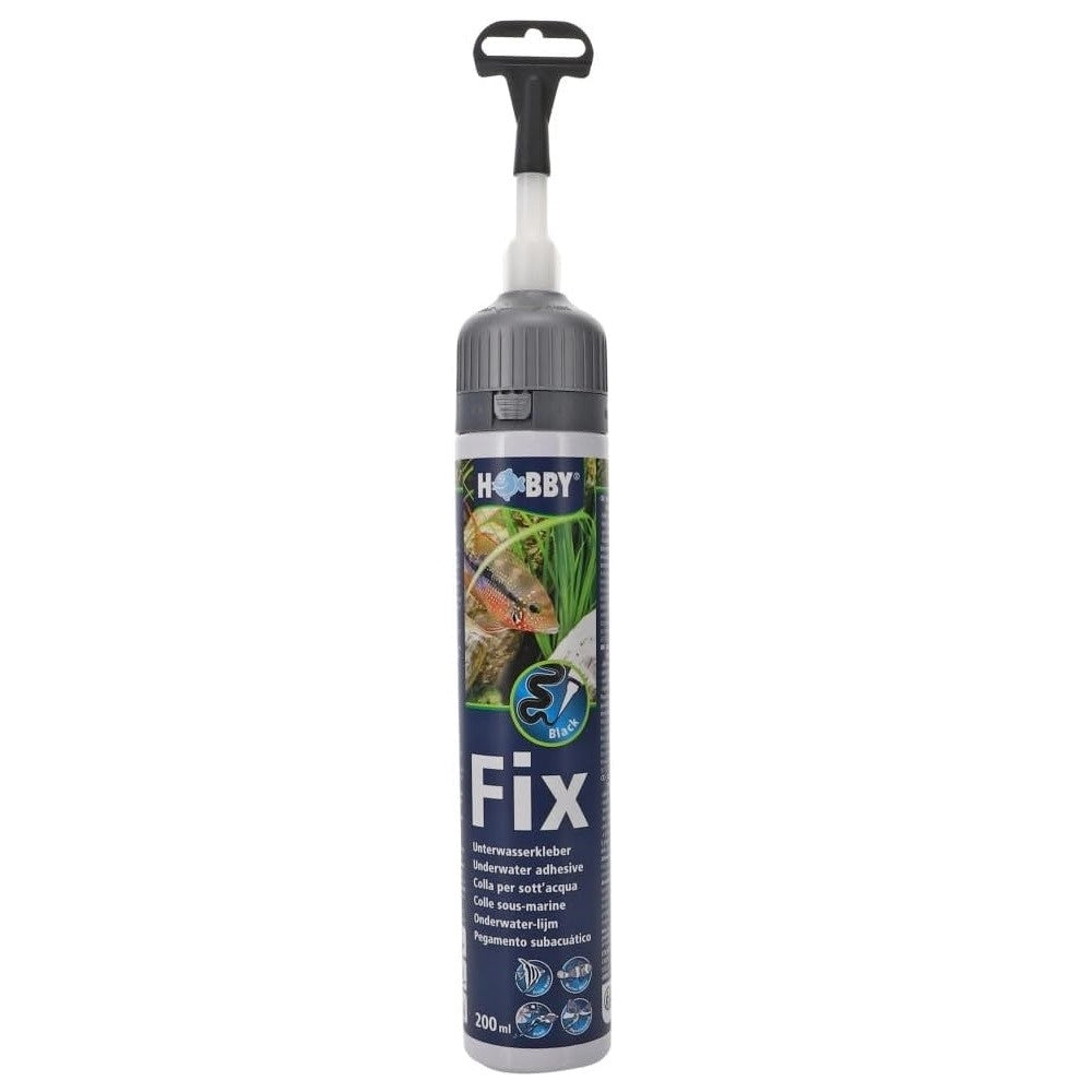 Hobby Fix 200ml Nero - silicone subacqueo per acquari e terrari