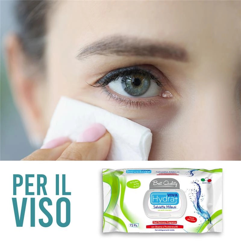 MAURY'S SET 12CF SALVIETTE DETERGENTI UMIDIFICATE MILLEUSI RED HARMONY 72PZ PER ADULTI E BAMBINI