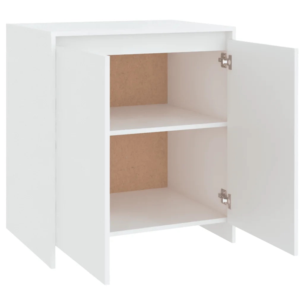 Credenza | Madia | Buffet da pranzo | Armadio da pranzo Bianca 70x41x75 cm in Legno Multistrato