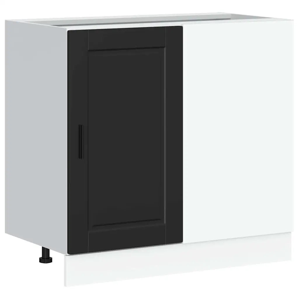 Mobiletto da cucina "Porto" nero in legno ingegnerizzato 854299