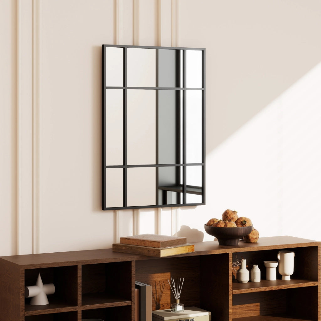 Specchio da Parete Rettangolare ¨C Minimal ¨C Nero 70x50 cm