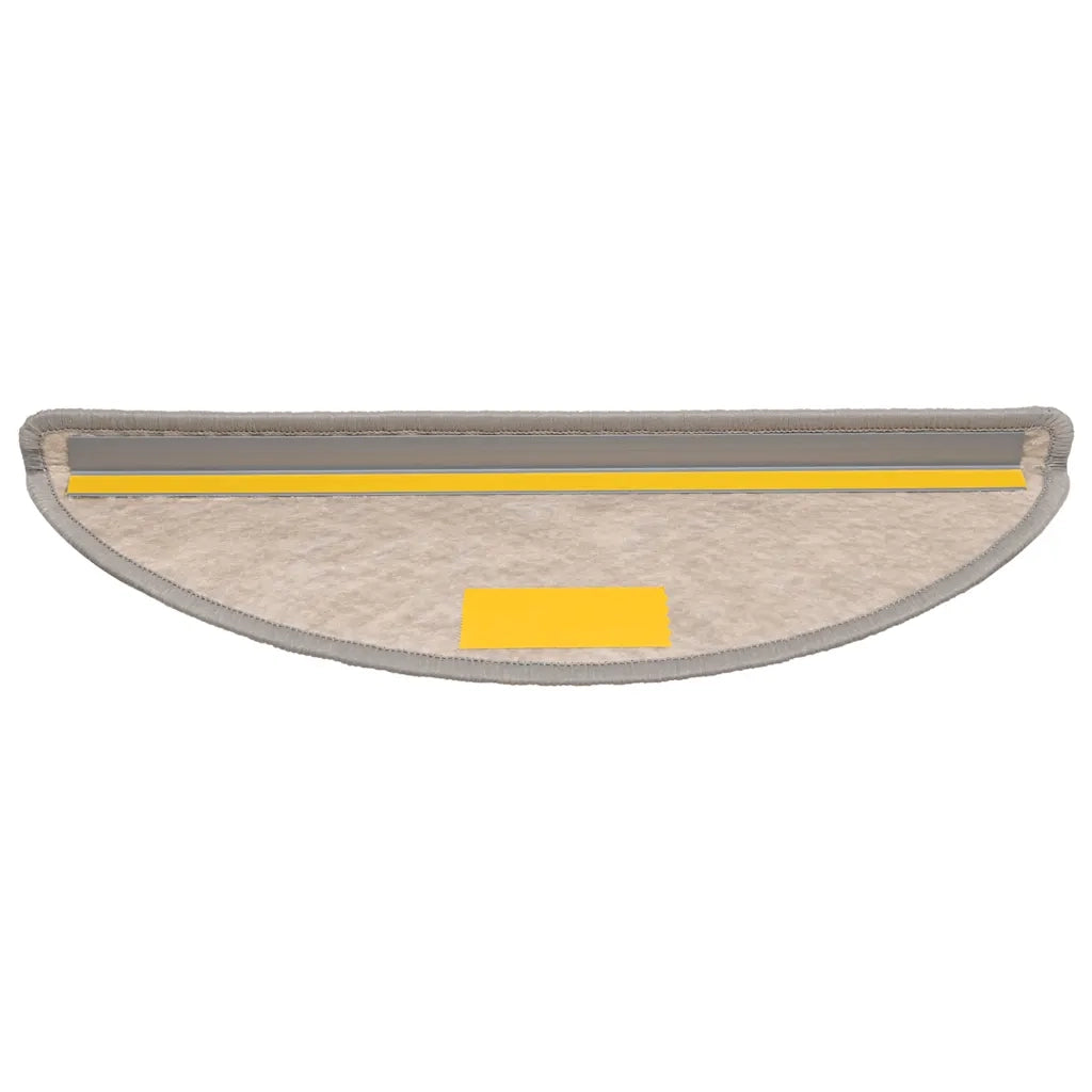 Tappeti Autoadesivi Scale Aspetto Sisal 30 pz 56x17x3cm Argento 3365859