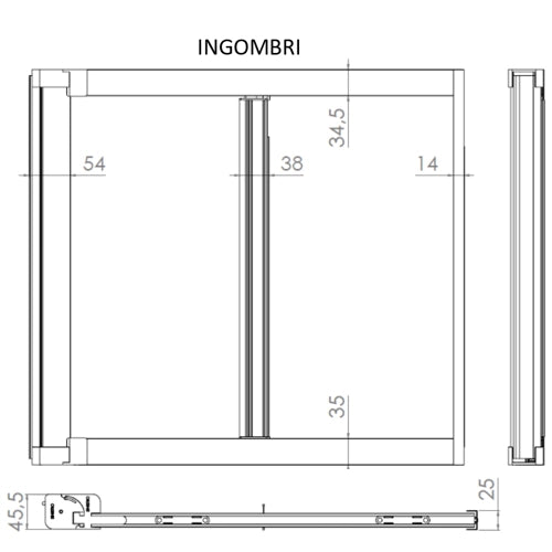 Zanzariera a Rullo Riducibile Laterale 160 x 250 Marrone 8017