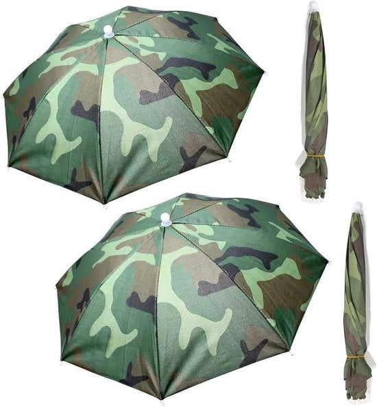 Parasole Indossabile - Protezione da Sole e Pioggia - 4 Pezzi - Arcobaleno Colorato