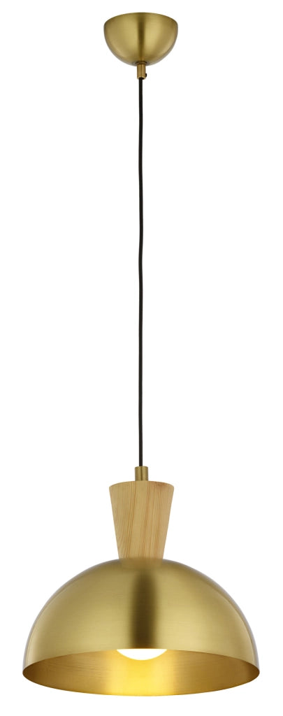 Lampada sospensione loft ottone patinato 1xE27 15W Jupiter