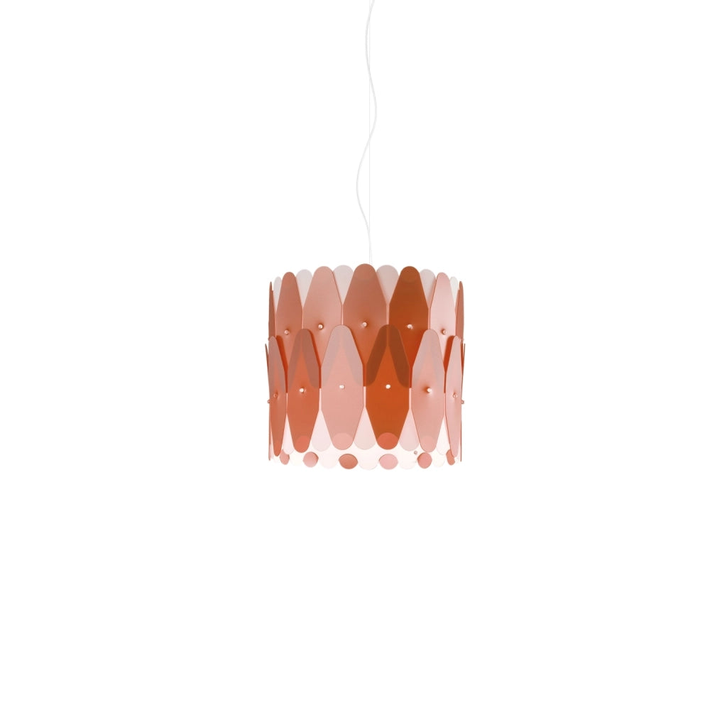 Sospensione Moderna Amanda Polilux ® Rame E Metallo Cromo 1 Luce E27