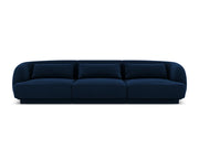 Cosmopolitan Design - Divano "Tulum" 3 posti in velluto blu reale 