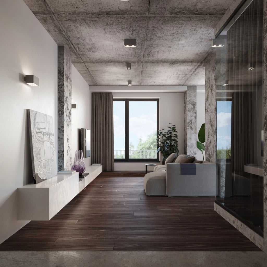 Lampada da soffitto QUAD grigio