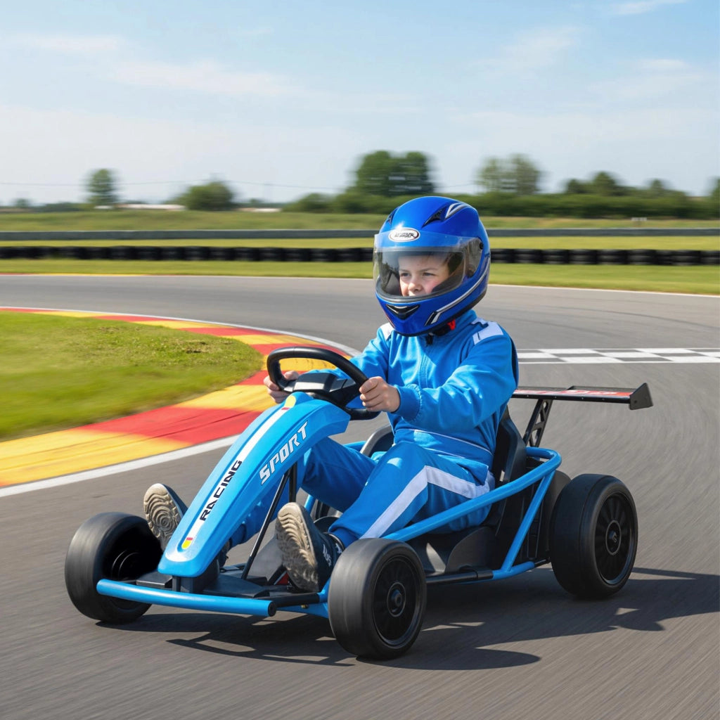 Go Kart elettrico per bambini ¨C Xylo ¨C blu 119x77x54 cm
