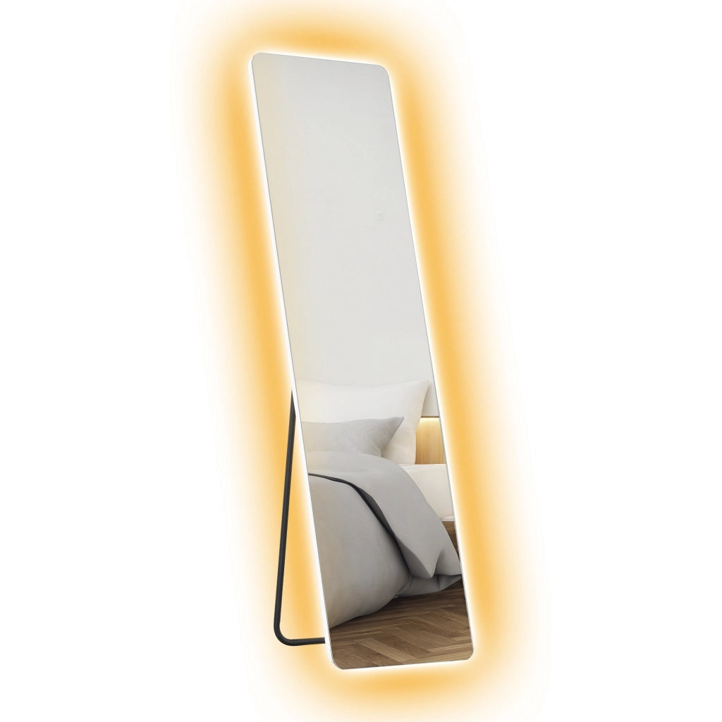 Specchio con Luce LED ¨C Zephmum ¨C Bianco 150x40 cm
