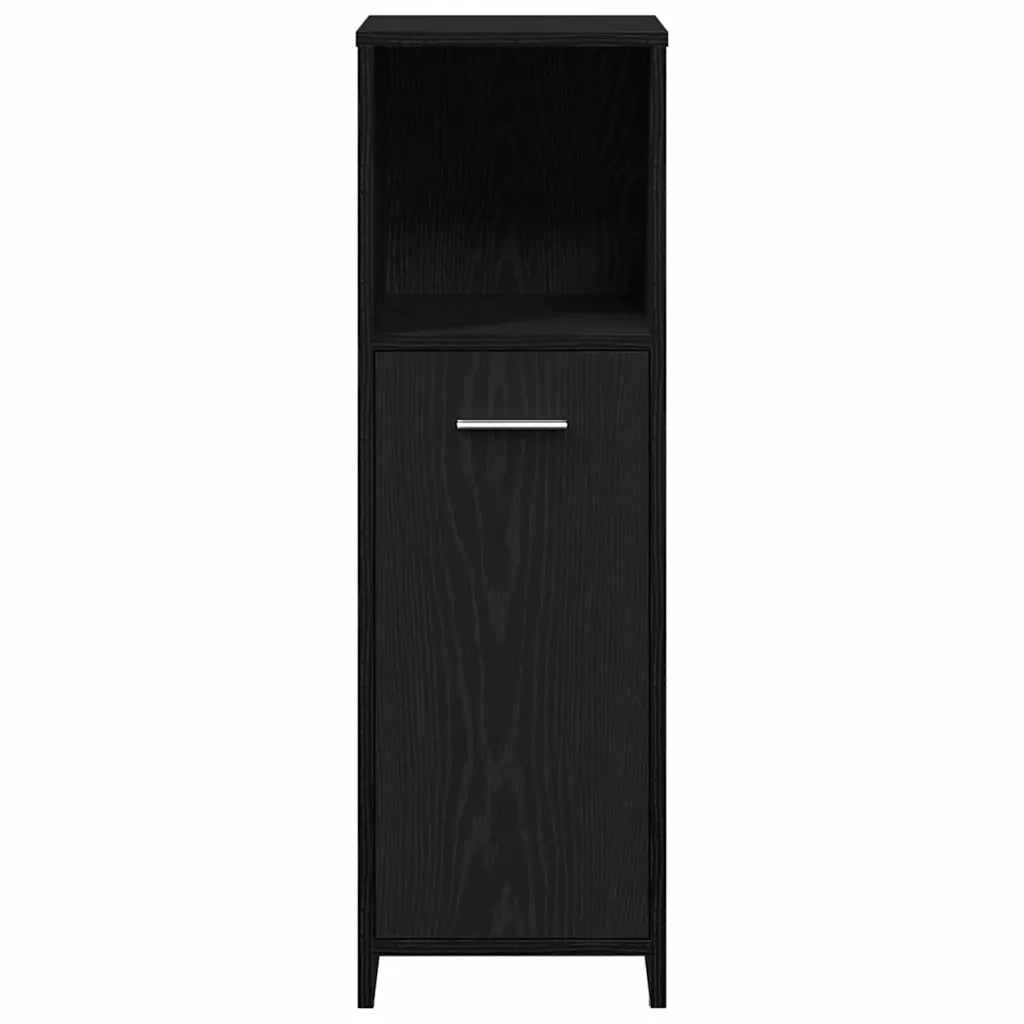 Set di mobili per il bagno 3 pcs Rovere Nero Legno multistrato 3332510