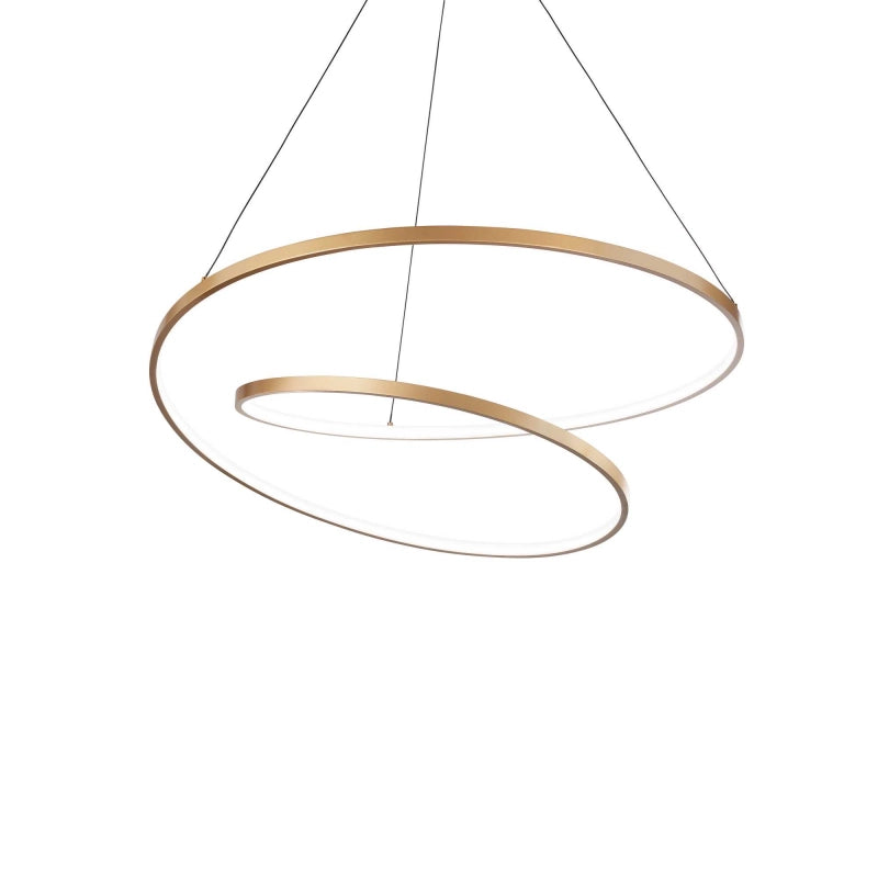 Lampada A Sospensione Oz Sp D80 Dali Ottone Ideal-Lux