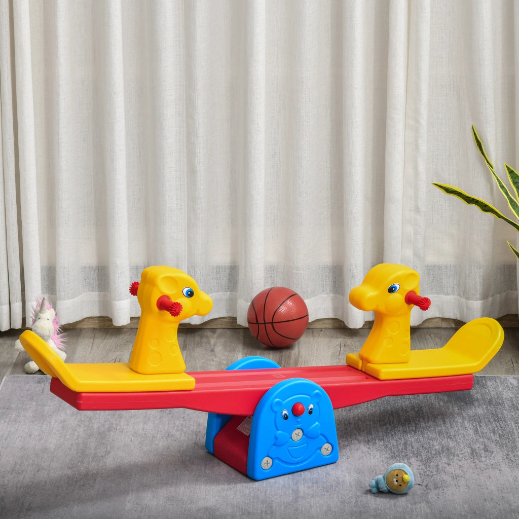 Altalena a Bilico con Maniglie Antiscivolo ¨C Xylo ¨C Plastica HDPE, 150x32x60cm, Multicolore