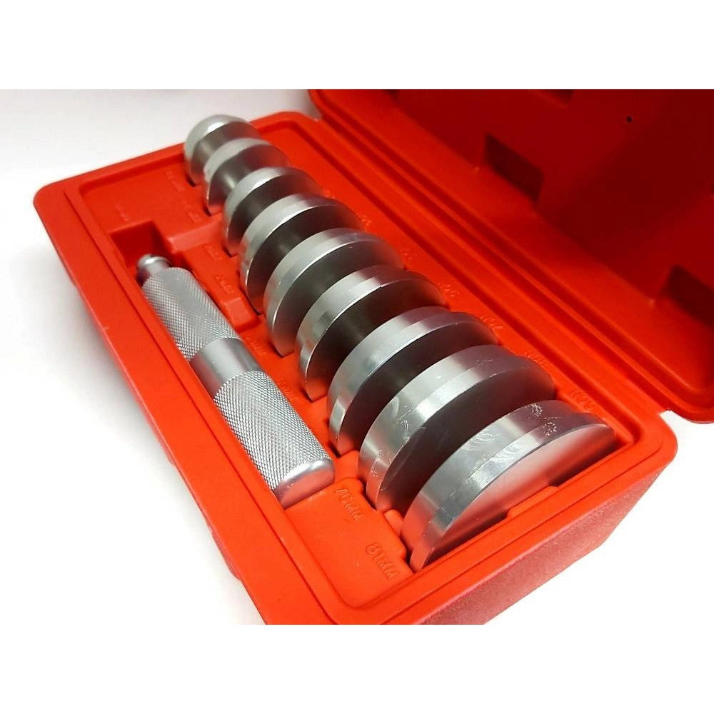 Trade Shop - Set 10 Pezzi Estrattori Cuscinetti Boccole Con Valigetta Ruote Auto Moto Camion -