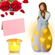 Cadeau per Madre - Ostensorio LED per Madre e Figlia con Carta dei Desideri