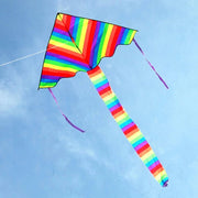 Trade Shop - Aquilone Arcobaleno Coda Lunga Gioco Esterno Spiaggia Super Facile Da Pilotare -