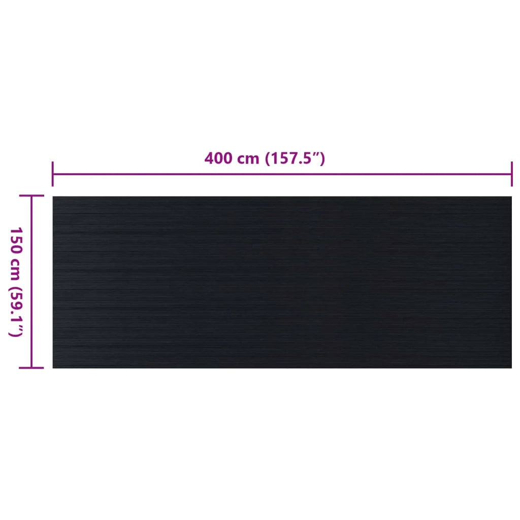 Tappeto per pavimento Nero 1,5 x 4 m Gomma 42046731