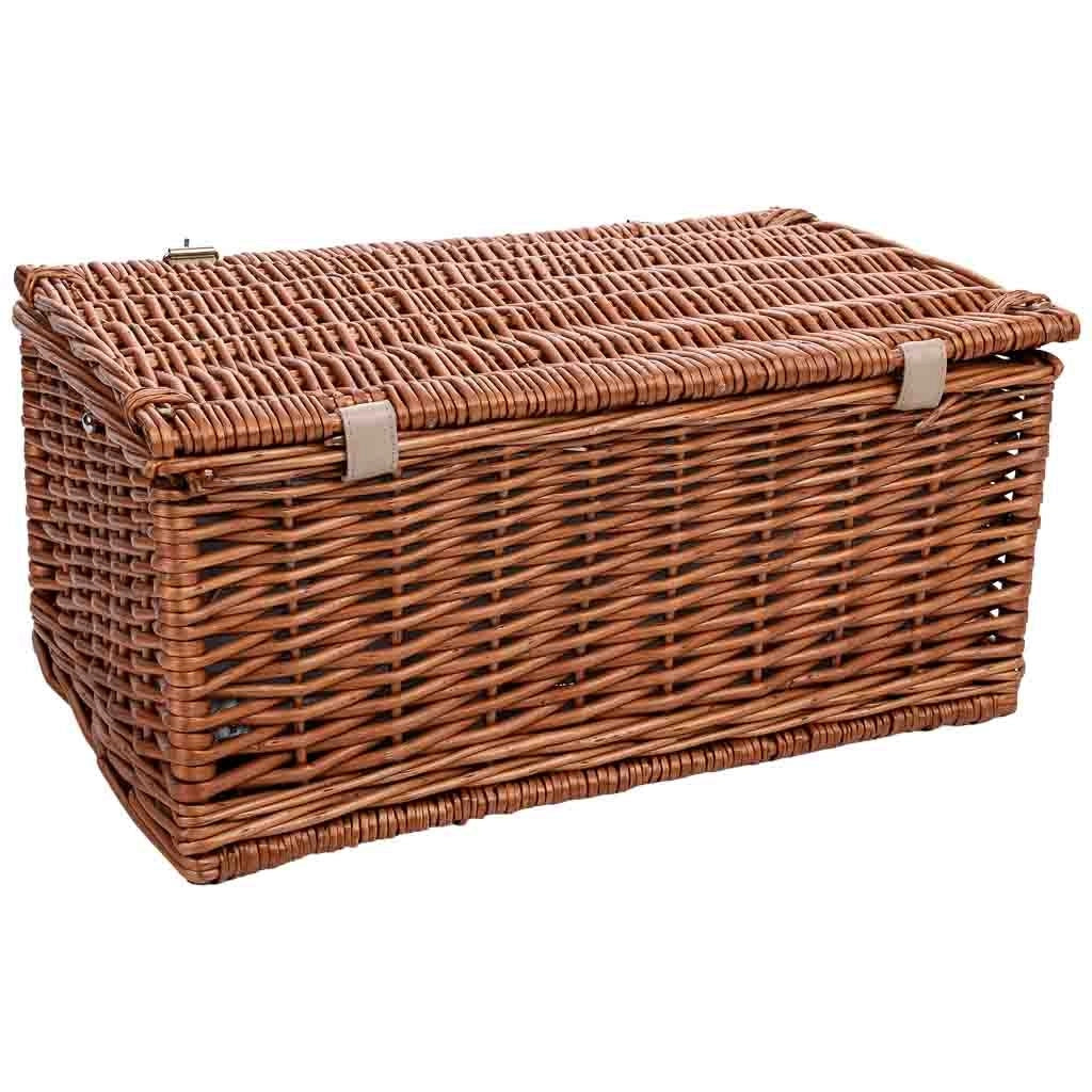 Cestino da picnic per 4 persone, marrone, 46x30x21h cm
