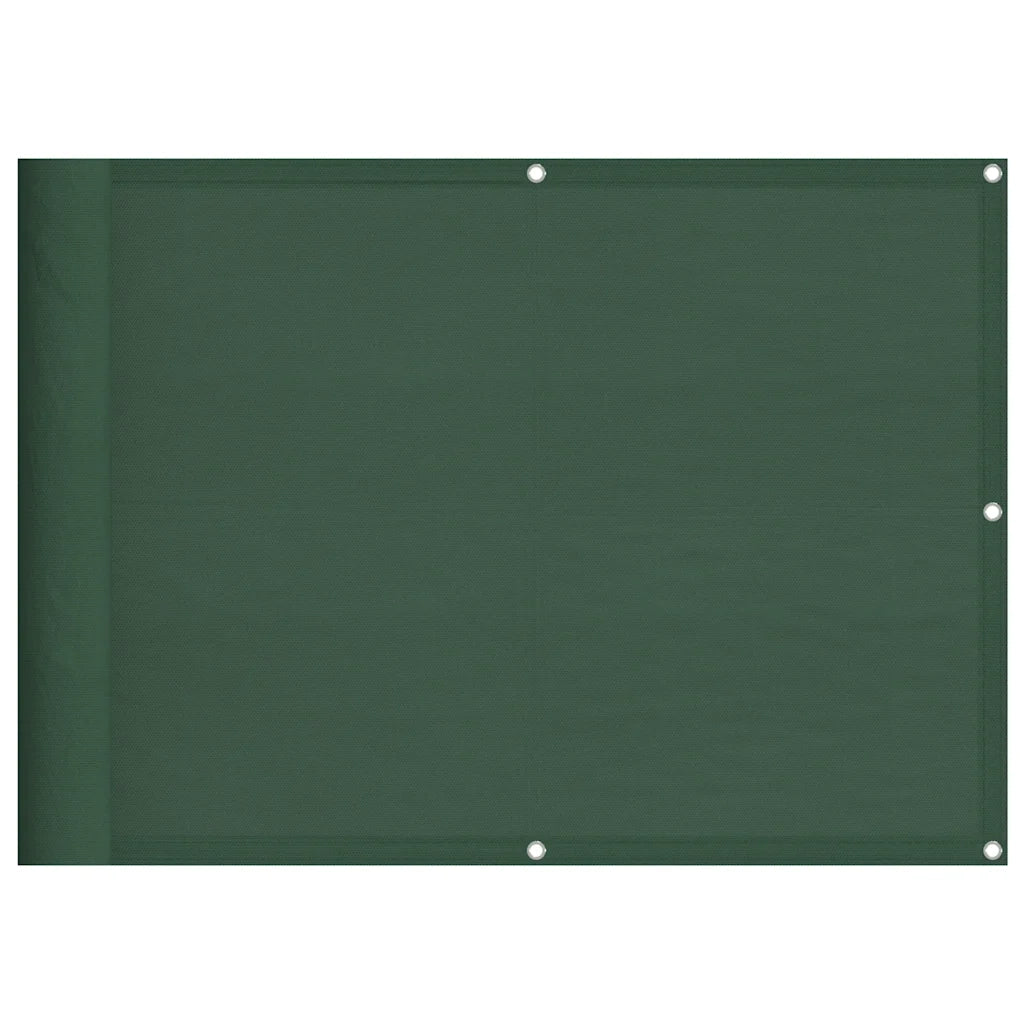 Schermo da balcone | Paravento Balcone Verde Scuro 75x800 cm 100% Poliestere Oxford
