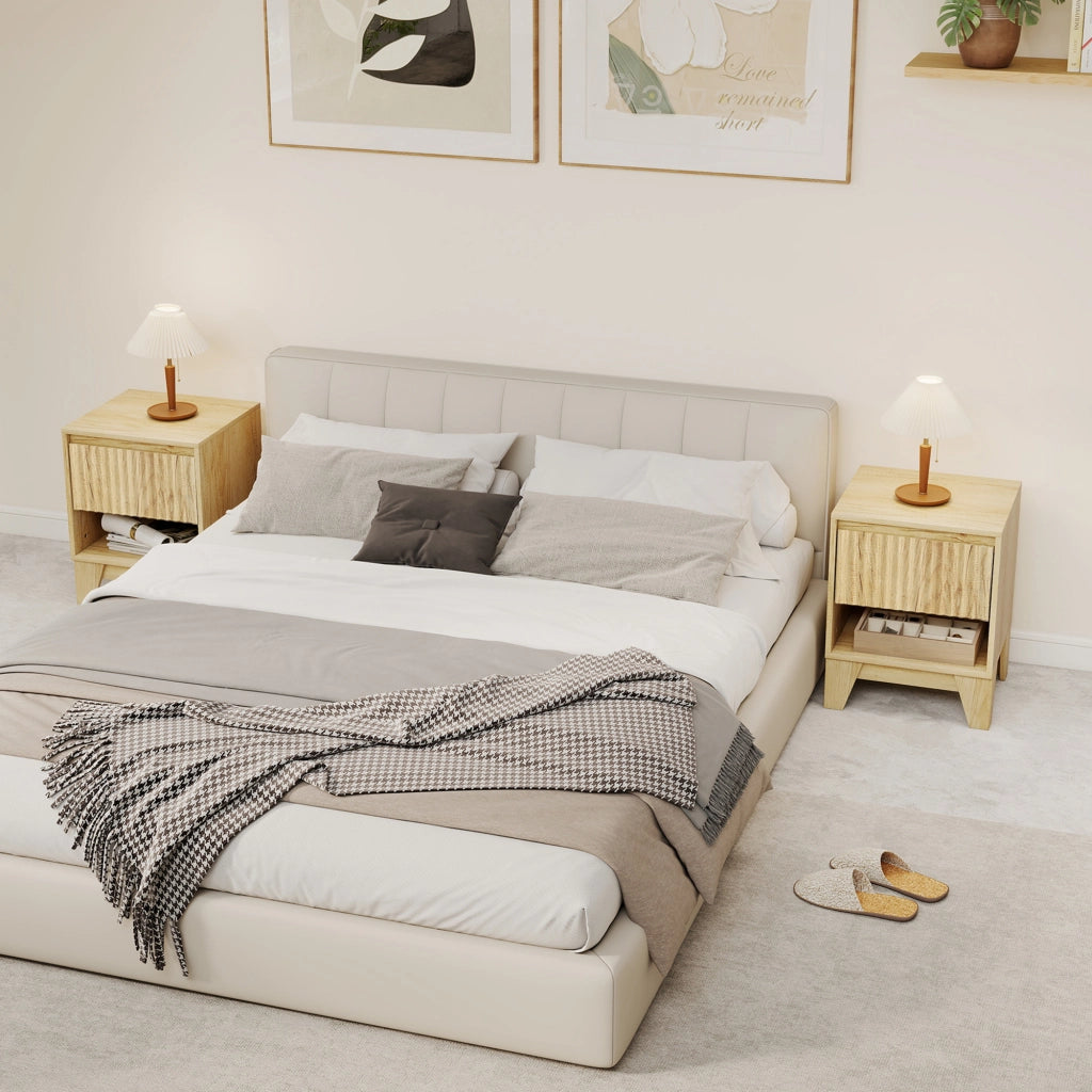 Tavolino da notte ¨C zephmum ¨C 43x40x55cm naturale