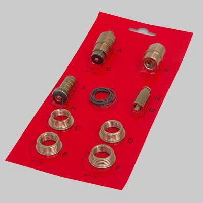 KIT VITONE UNIVERSALE PER RUBINETTERIA  12 combinazioni     MADE IN ITALY