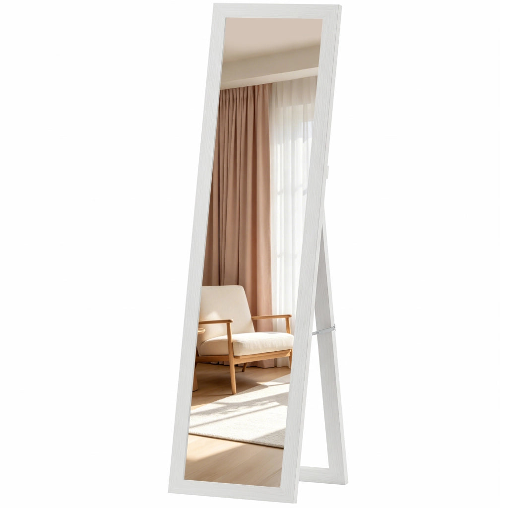 Specchio a Pieno Corpo ¨C Minimal ¨C Bianco 157x37 cm