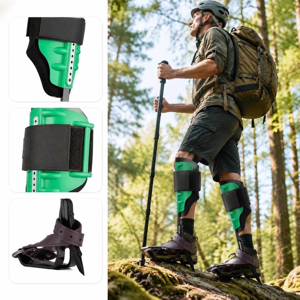 Heavy Duty Steel Tree Climbing Spikes, Adjustable Height Climbing Irons With Straps And Spike Covers, 159kg Load Capacity For Orchard Harvesting, Tree Trimming And Hunting Observation